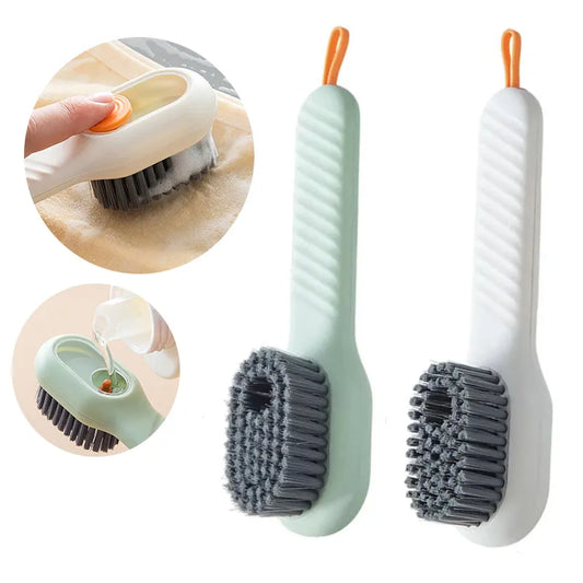 Cleaning Brush Soft Bristled Liquid Shoe Brush Long Handle Brush Clothes Brush Shoe Clothing Board Brush Household Cleaning Tool